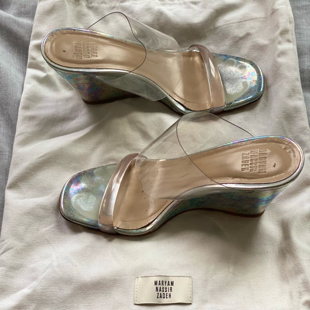 Maryam Nassir Zadeh Olympia PVC Wedge